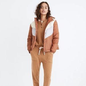 Madewell chevron puffer jacket